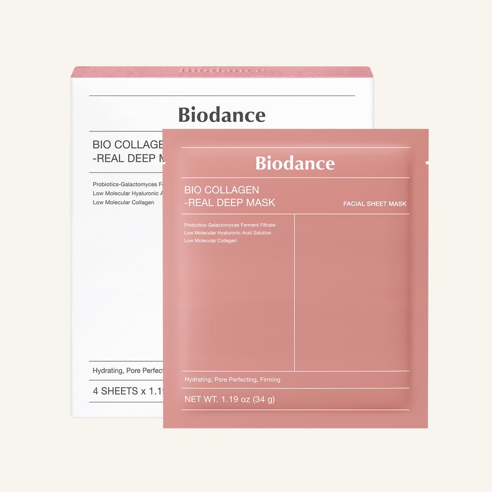 BIODANCE Bio Collagen Real Deep Mask box of four 34 g masks