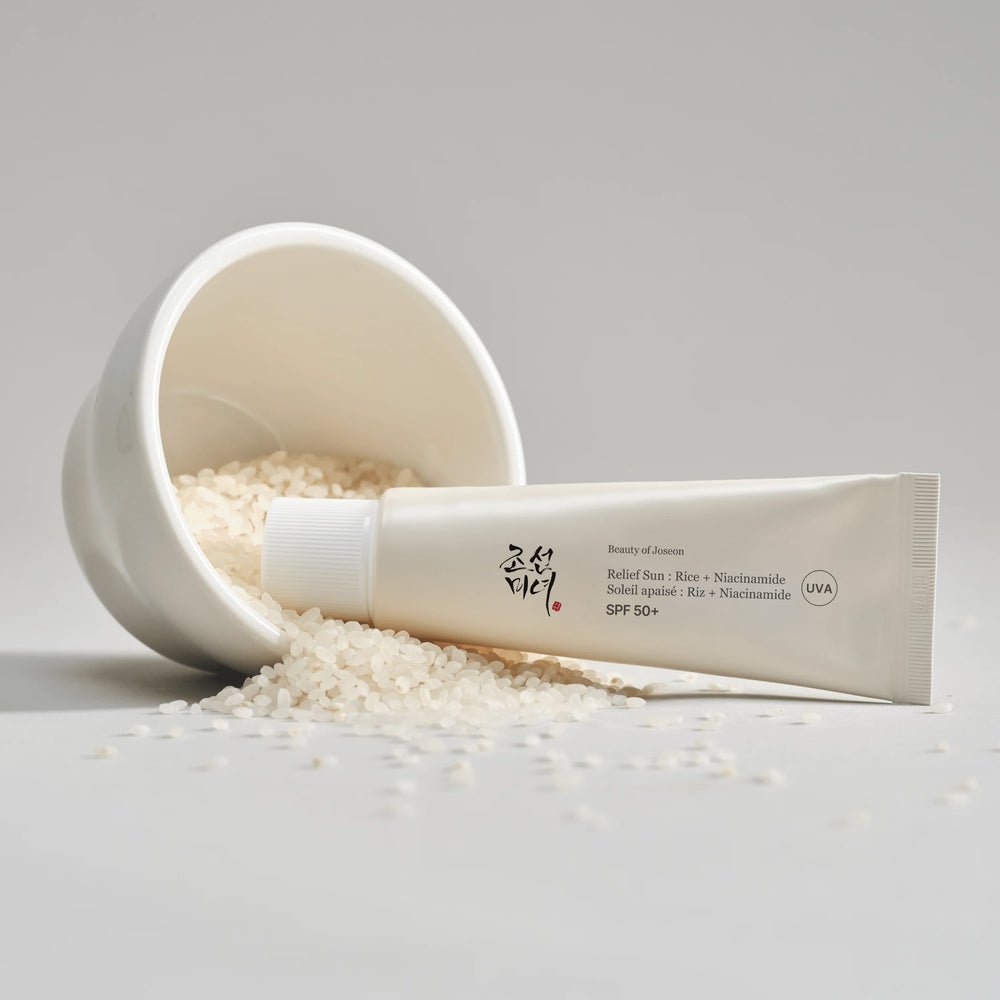 Beauty of Joseon Relief Sun Rice + Niacinamide product with rice