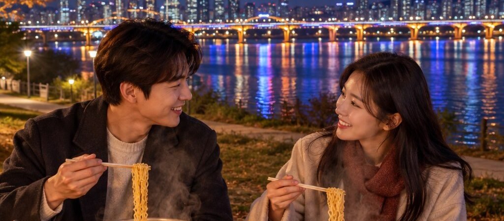 Hangang Night Views & Ramyeon: A Romantic Seoul River Date