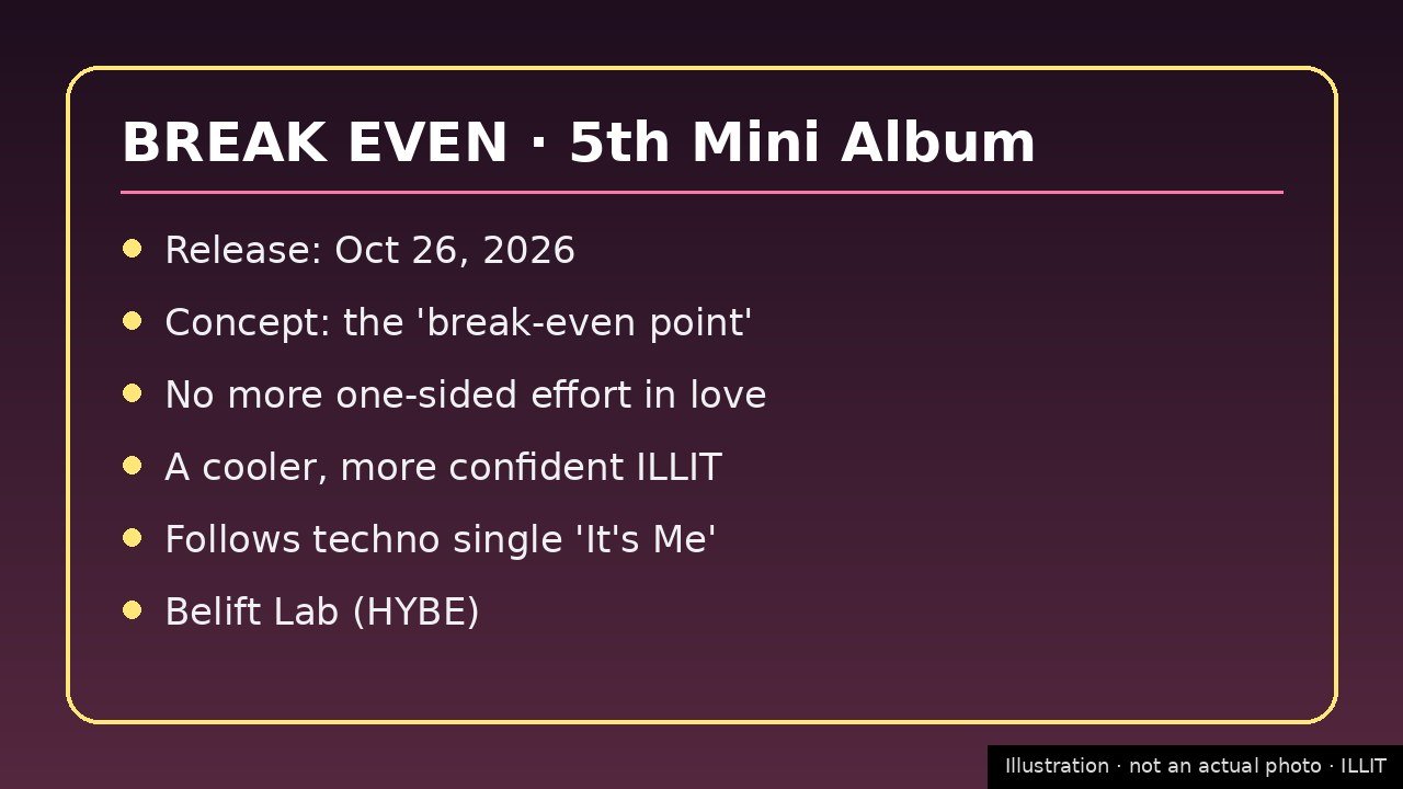 ILLIT album and setlist information card