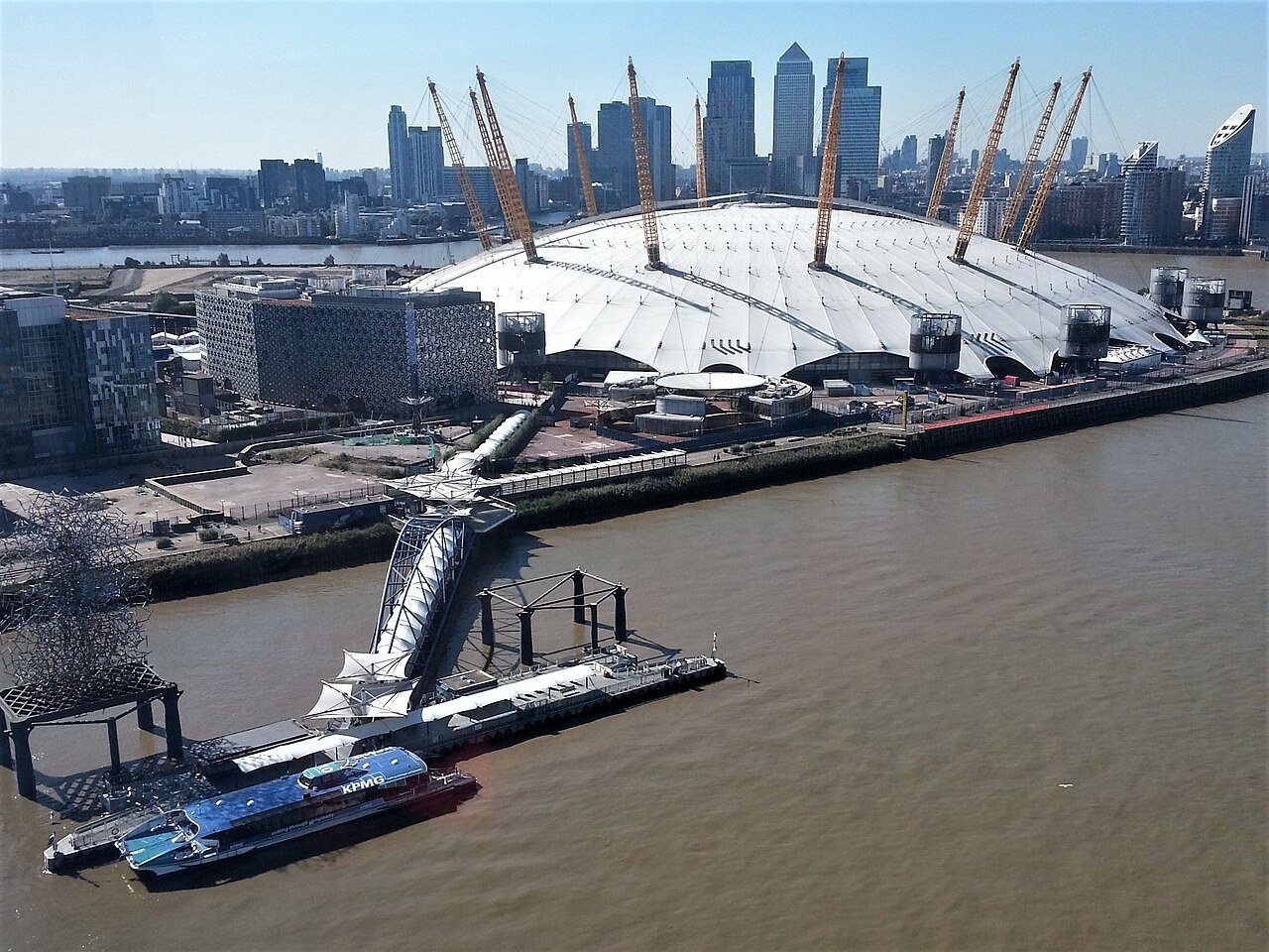 The O2 Arena on the Greenwich Peninsula, London