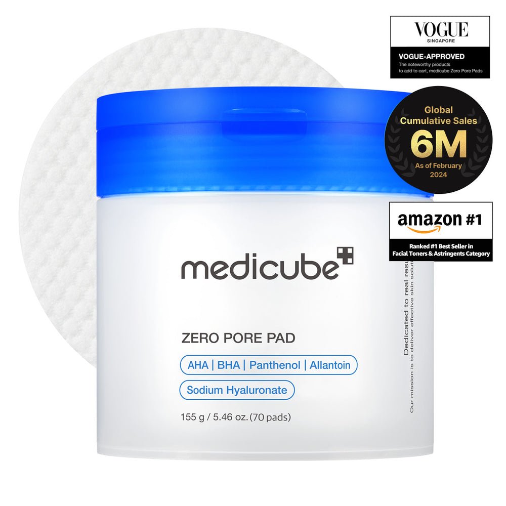 medicube Zero Pore Pads 70 pads jar with blue lid