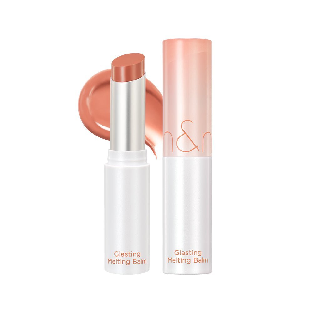 rom&nd Glasting Melting Balm 3.5g 01 Coco Nude – product and color texture
