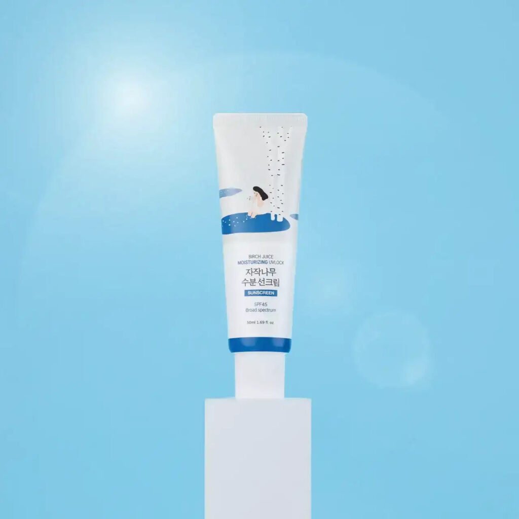 ROUND LAB Birch Juice Moisturizing UVLock Sunscreen, Broad Spectrum SPF 45, 50 ml