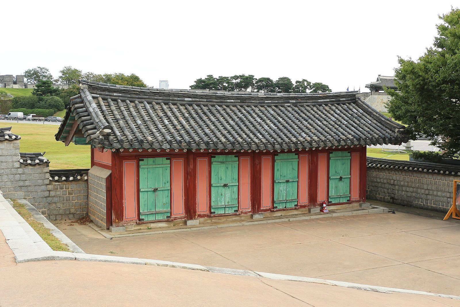 Traditional buildings in the Hwaseong Fortress area